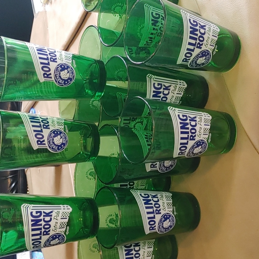 Bar Glasses 17 Rolling Rock Extra Pale Ale Glasses